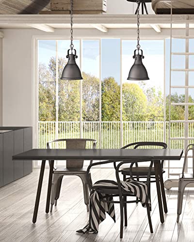 
                  
                    Emliviar Farmhouse Pendant Lights 2 Pack, 8 Inch Ceiling Hanging Lights with Metal Dome Shade, Oil Rubbed Bronze Finish, 4054M ORB-2PK
                  
                