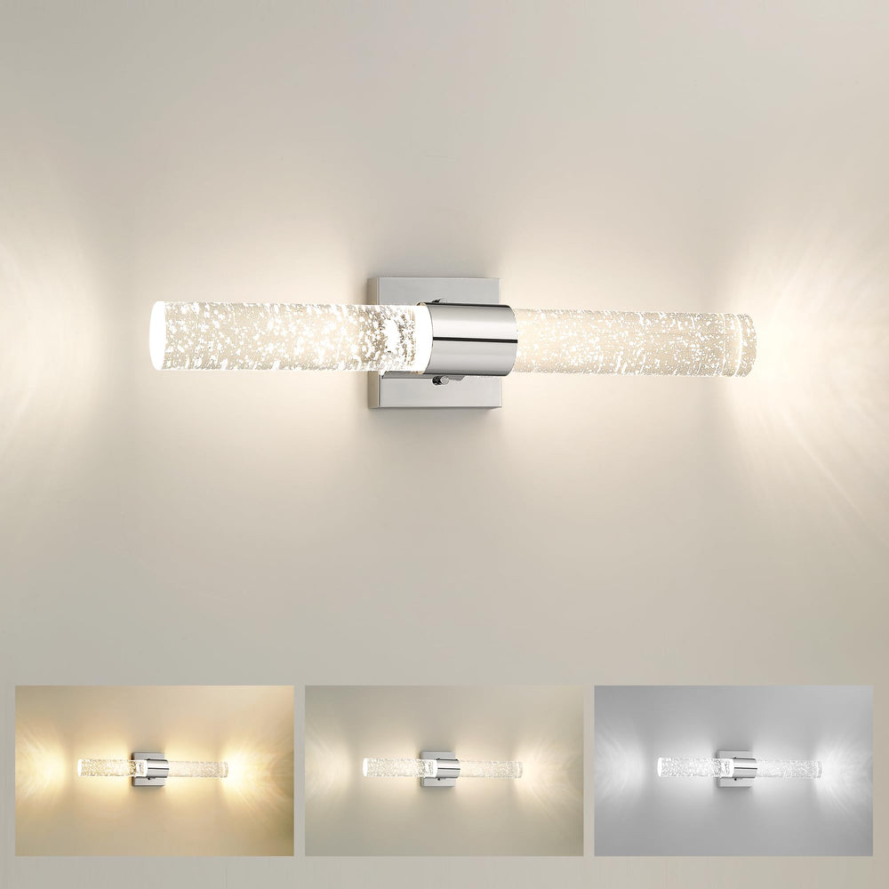 HWH Chrome Vanity Lights, LED Bathroom Lights Over Mirror 11W With