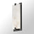 Emliviar 18.6 Inch Spanish Marble Cloud Stone LED Large Wall Sconce, Dimmable 5CCT Matte Black Finish Vanity Light, Natural Alabaster Wall Lamp for Bathroom, Bedroom, Living Room, Front Door - THE297BM-LED BK