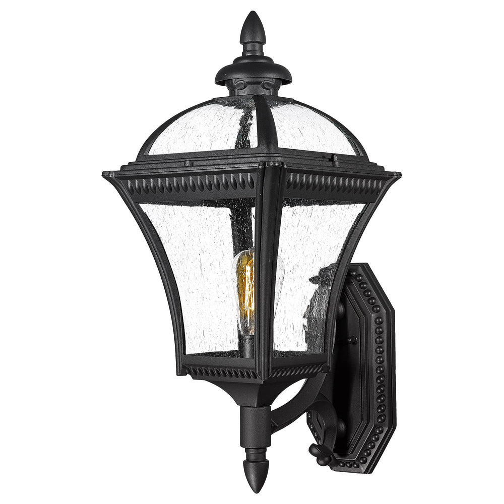 
                  
                    Emliviar 23 Inch Large Vintage Outdoor Porch Light for House, Die-Cast Aluminum with Seeded Glass, Black Finish, XE266B BK
                  
                