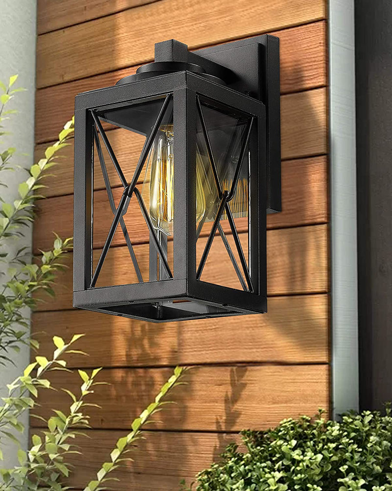 
                  
                    Emliviar Outdoor Wall Mount Light Fixture in Black Finish,0387BK
                  
                