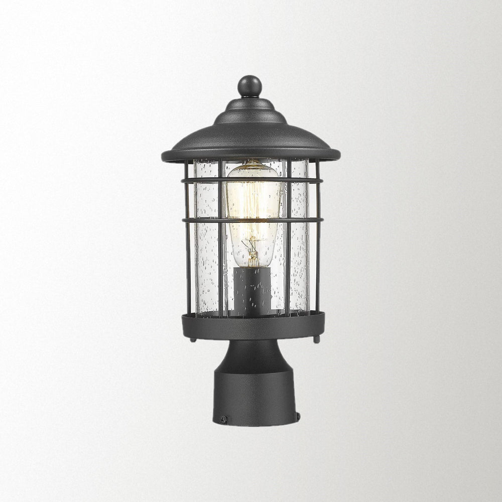 Emliviar Outdoor Post Lantern in Black Finish,1803CW2-P
