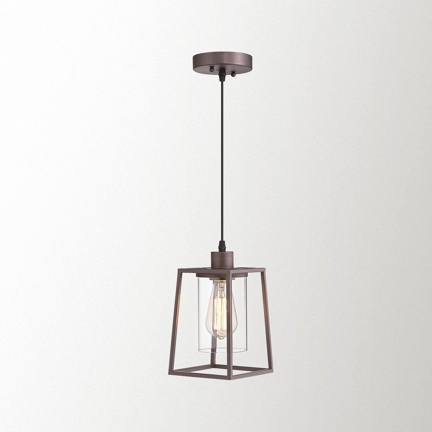 
                  
                    Emliviar Kitchen Pendant Light, Mini Hanging Light in Oil Rubbed Bronze Finish with Clear Glass Shade,3046M1L ORB
                  
                