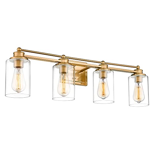 HWH Bathroom Vanity Light Fixtures 4-Light Wall Sconce Over Mirror, Mo