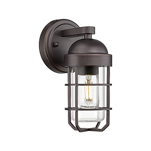 
                  
                    Emliviar Nautical Outdoor Wall Light for House Porch, Vintage Exterior Wall Lantern, Oil Rubbed Bronze Finish, GE255B ORB
                  
                