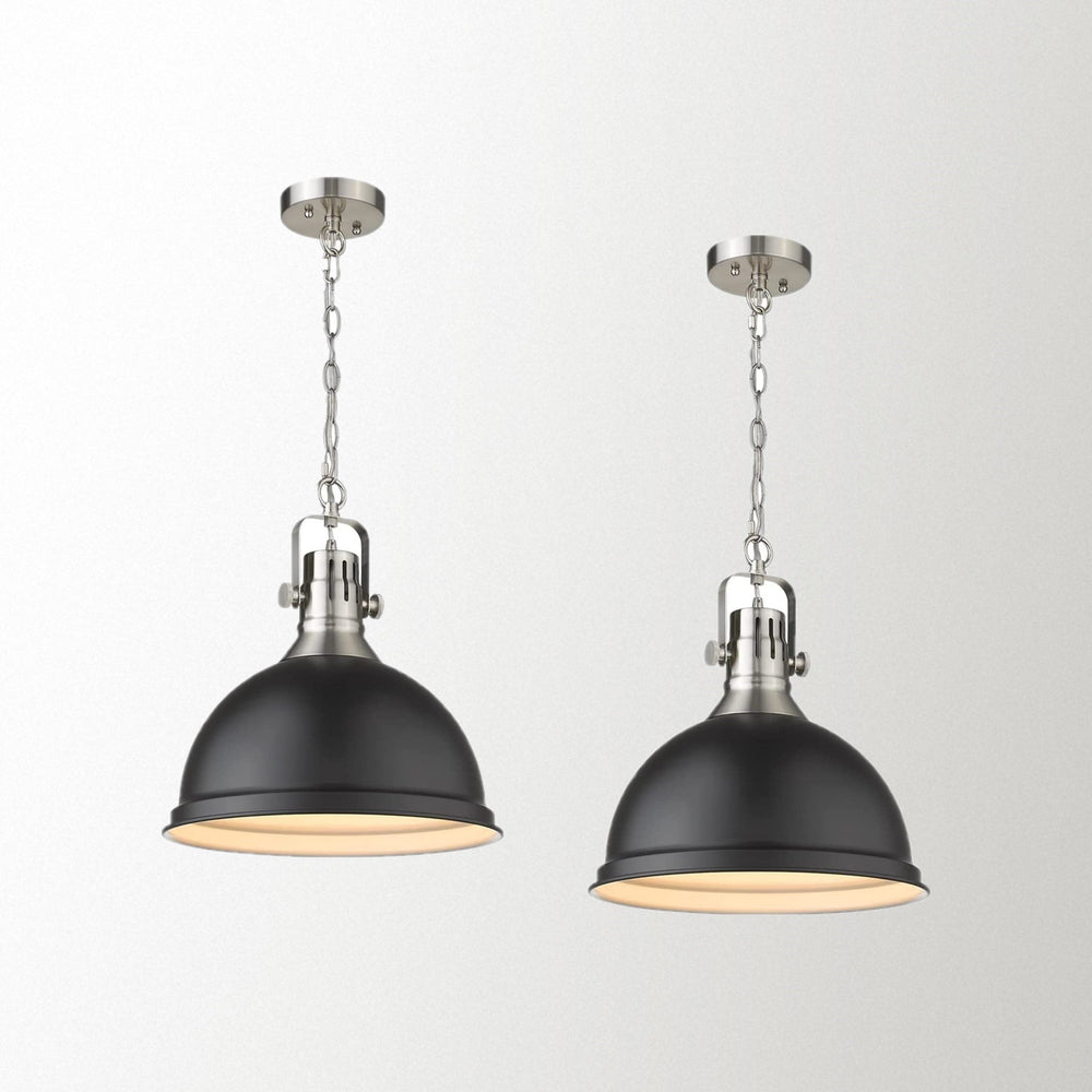 
                  
                    Emliviar Brushed Nickel Pendant Lighting for Kitchen Island, 2 Pack Modern Hanging Light, 4054L BN-2PK
                  
                
