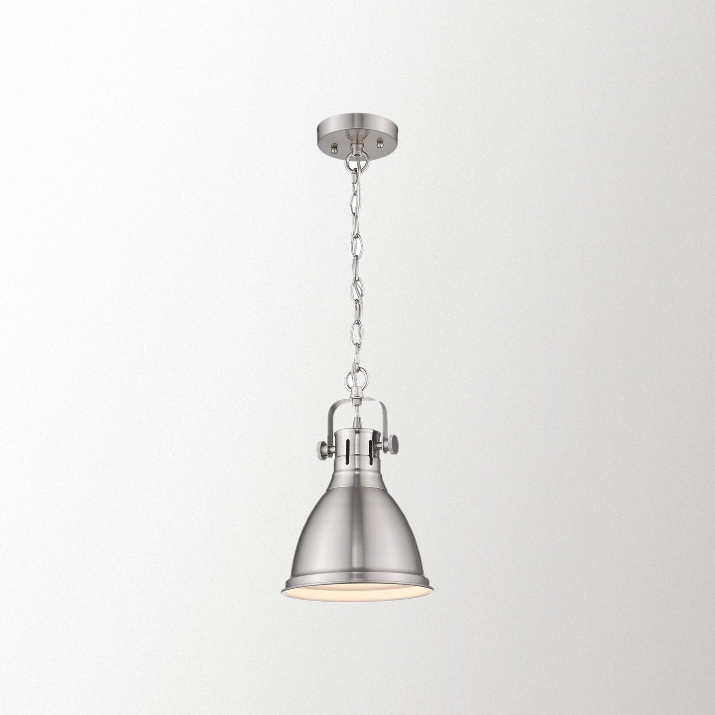 
                  
                    Emliviar Industrial Metal Hanging Light Fixture 8 inch, Antique Gold Finish,4054M AG
                  
                
