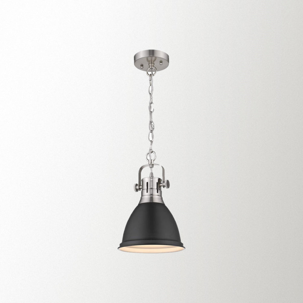 
                  
                    Emliviar Modern Dome Hanging Light with Metal Shade,Black Finish,8 inch, 4054M BN/BK
                  
                