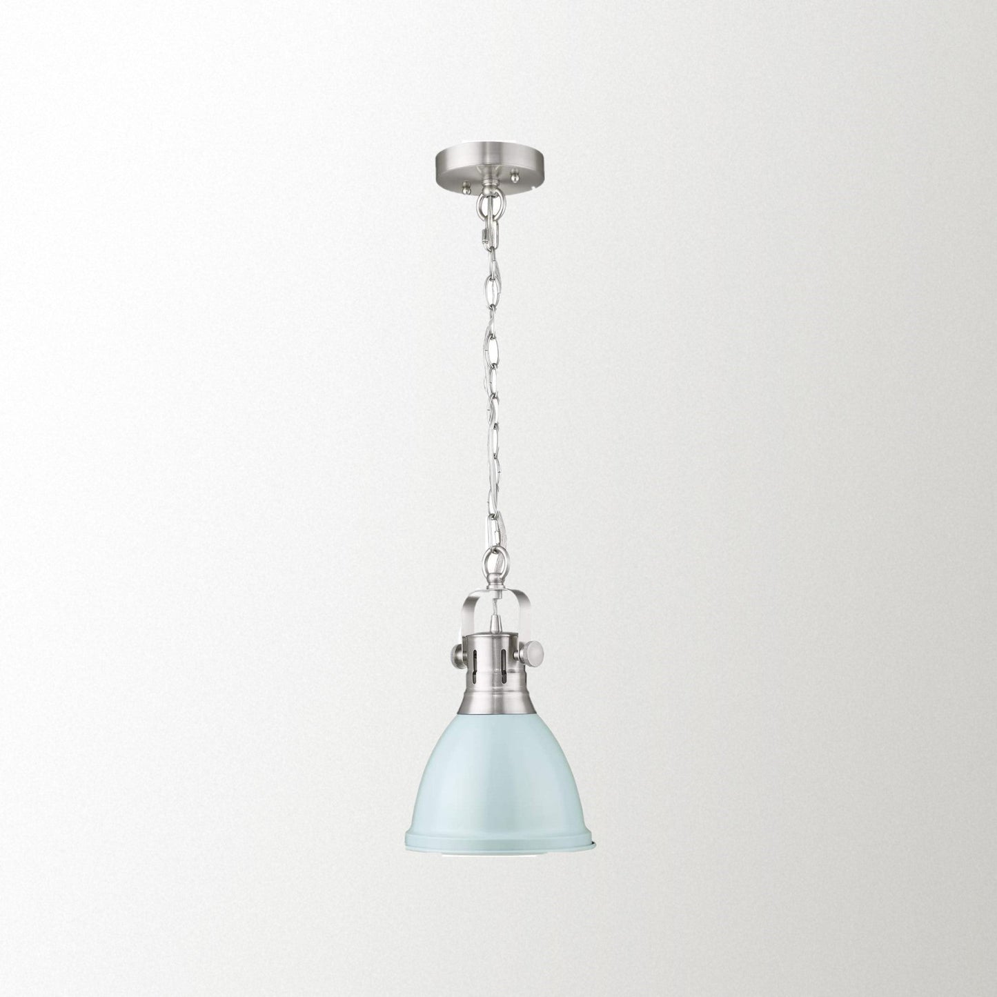 
                  
                    Emliviar Mini Pendant Light 8 Inch, Modern Metal Hanging Light in BLUE Finish, 4054M SF
                  
                