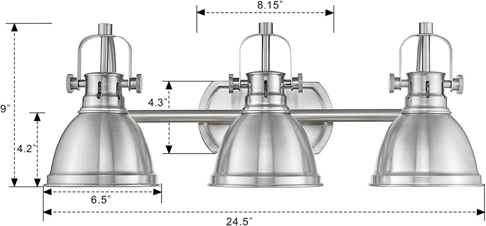 
                  
                    Emliviar Bathroom Vanity Light Brushed in Nickel Finish,4054S
                  
                