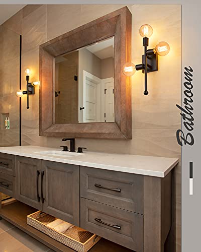 
                  
                    Emliviar 3-Light Bathroom Vanity Light, Farmhouse Vanity Wall Sconce Lamp Bathroom Lighting with Oil Rubbed Bronze Finish
                  
                