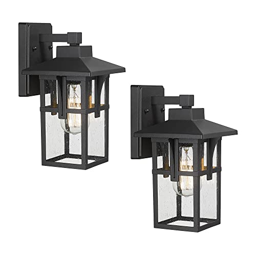 HWH Outdoor Wall Light 2 Pack Exterior Wall Sconce Light Fixtures with ...