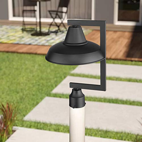 
                  
                    Emliviar Outdoor Post Lights, Farmhouse Barn Post Lantern Lamp, Black Finish with Dome Metal Shade, YE206P BK
                  
                