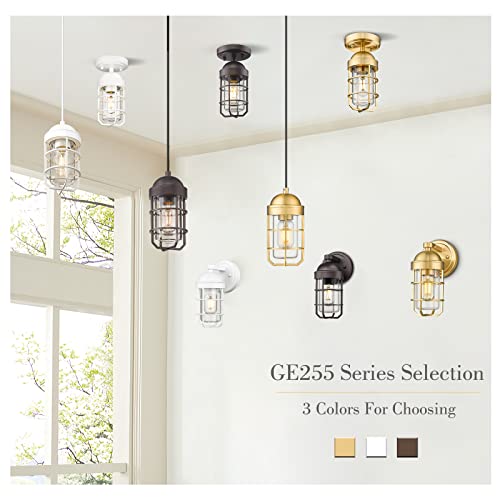 
                  
                    Emliviar Nautical Wall Light, Modern Brass Wall Lights for Bathroom Hallway Bedroom, Gold Finish, GE255B-2PK BG
                  
                