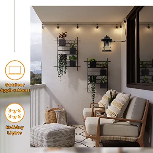 
                  
                    Emliviar Outdoor Wall Lantern with Built-in GFCI Outlet, Modern Outdoor Wall Mount Light for Patio Porch, Seeded Glass in Black Finish,WE248B-G BK
                  
                