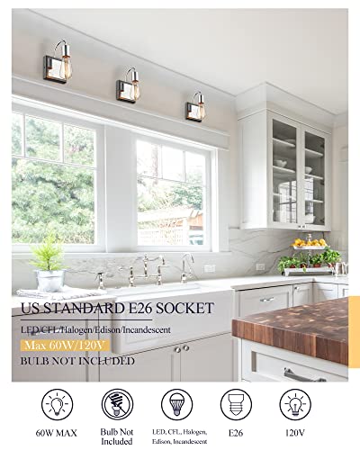 
                  
                    HWH 1-Light Wall Sconces Modern Sconces Wall Lighting Single Bathroom Vanity Light Fixtures Wall Lamp for Mirror Bedroom Hallway, Chrome, 5HLT69B CH
                  
                