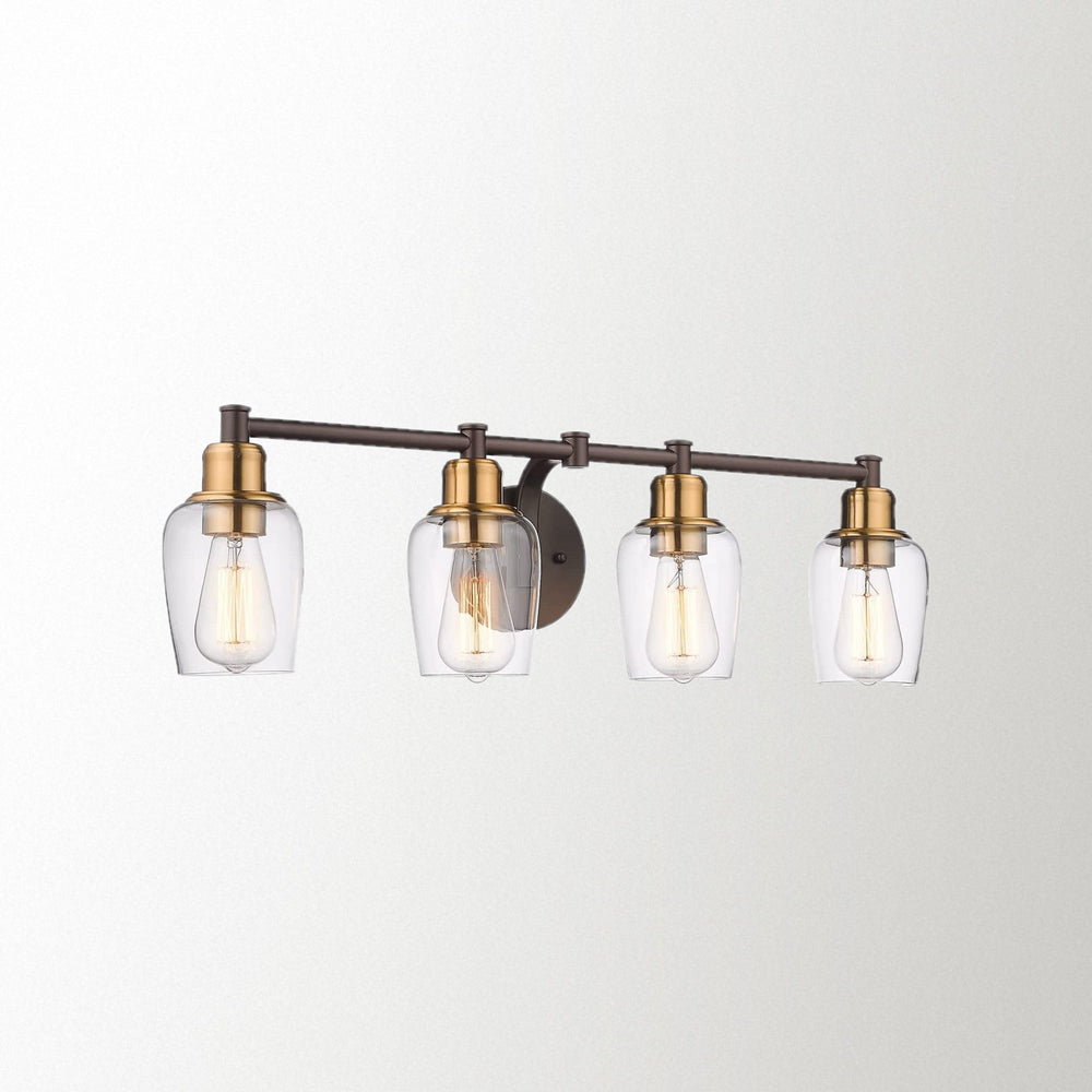 
                  
                    Emliviar Vanity Light Oil Rubbed Bronze Finish with Clear Glass,6005-4 ORB
                  
                