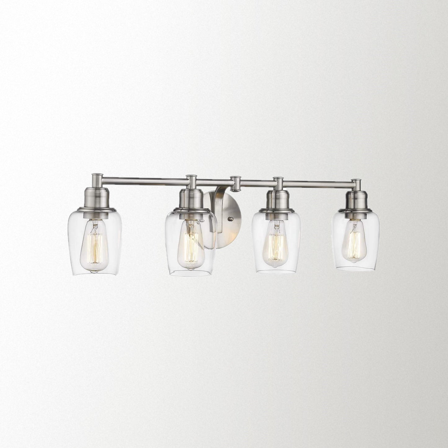 
                  
                    Emliviar Farmhouse Bathroom Light Fixture, 4-Light Vanity Light Fixture with Clear Glass, Oil Rubbed Bronze and Gold Finish,6005-4W ORB+BG
                  
                