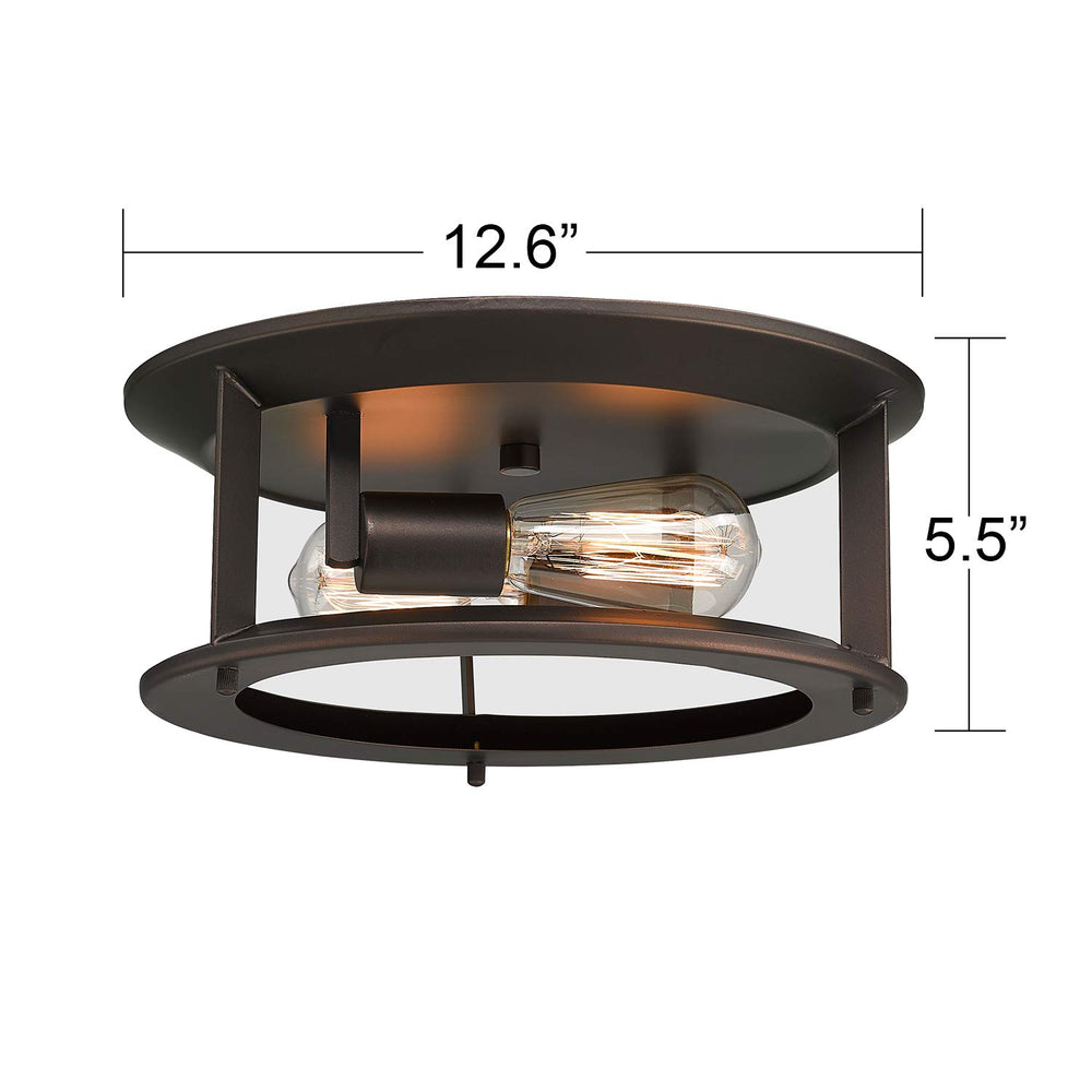 Bronze flush deals mount ceiling light