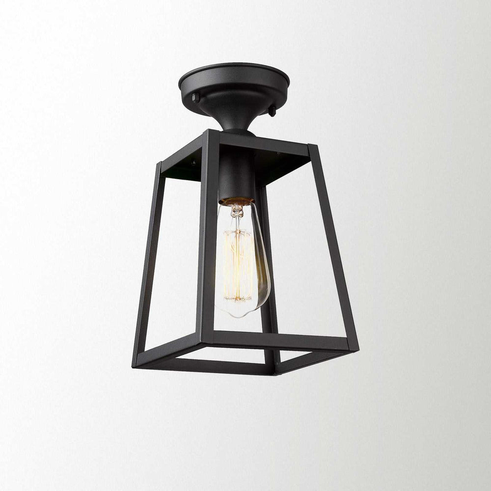 
                  
                    Emliviar Ceiling Light Fixture, Semi-Flush Mount Light in Black Finish,1803AW2-F1 BK
                  
                