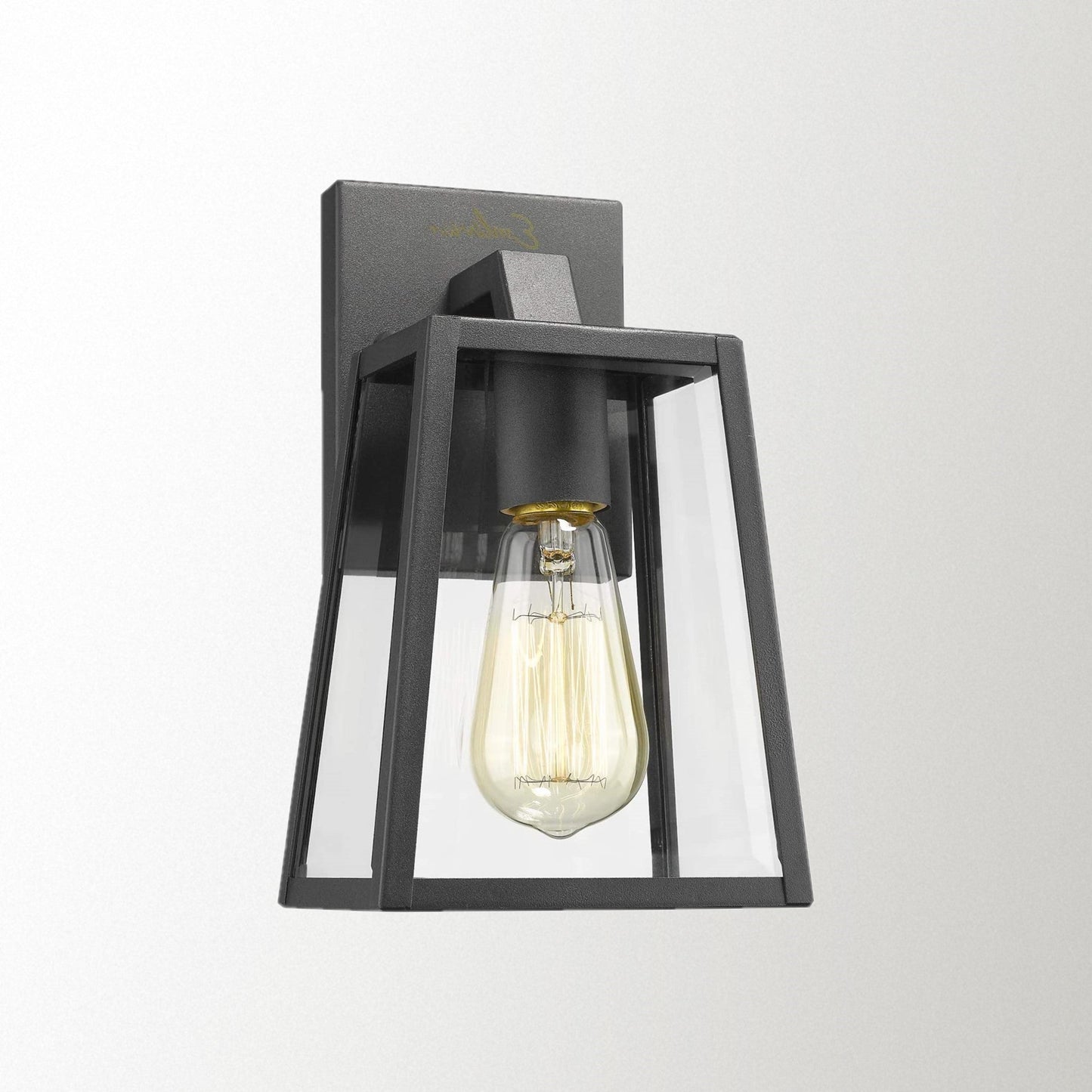 
                  
                    Emliviar Outdoor Wall Mounted Light Single Light Exterior Wall Sconce Lantern, Black Finish Lamp with Clear Bevel Glass,OS-1803AW1
                  
                