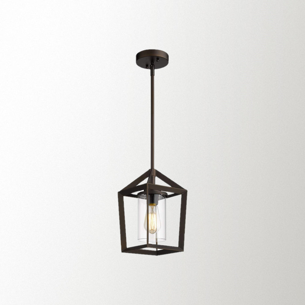
                  
                    Emliviar 1-Light Cage Pendant Light, Vintage Hanging Pendant Light Fixture, Oil Rubbed Bronze Finish,YE19108-M1L ORB
                  
                