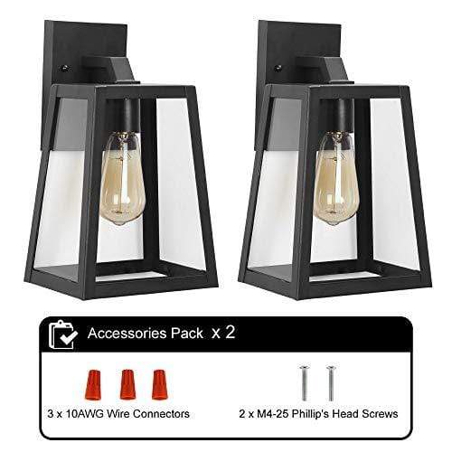 
                  
                    Emliviar Outdoor Wall Lighting Fixture 2 Pack in Black Finish,OS-1803AW2-2PK
                  
                