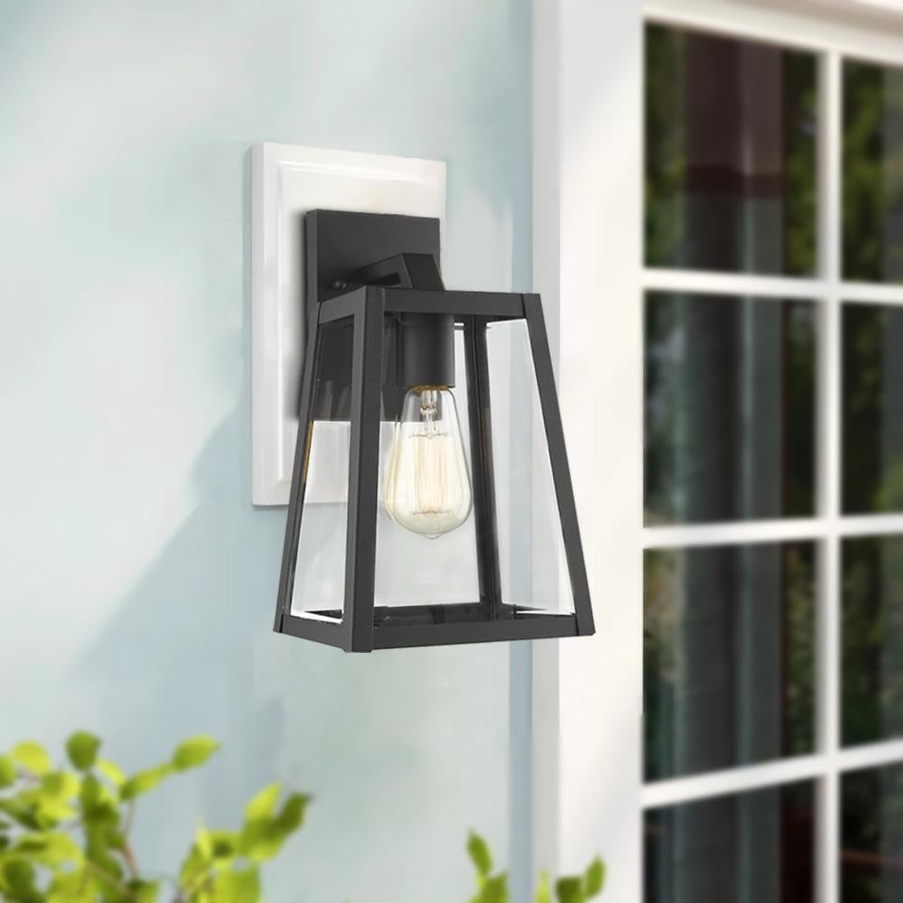 Emliviar Outdoor Wall Lighting Fixture 2 Pack in Black Finish,OS-1803AW2-2PK