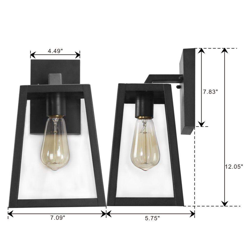 
                  
                    Emliviar Outdoor Wall Lighting Fixture 2 Pack in Black Finish,OS-1803AW2-2PK
                  
                