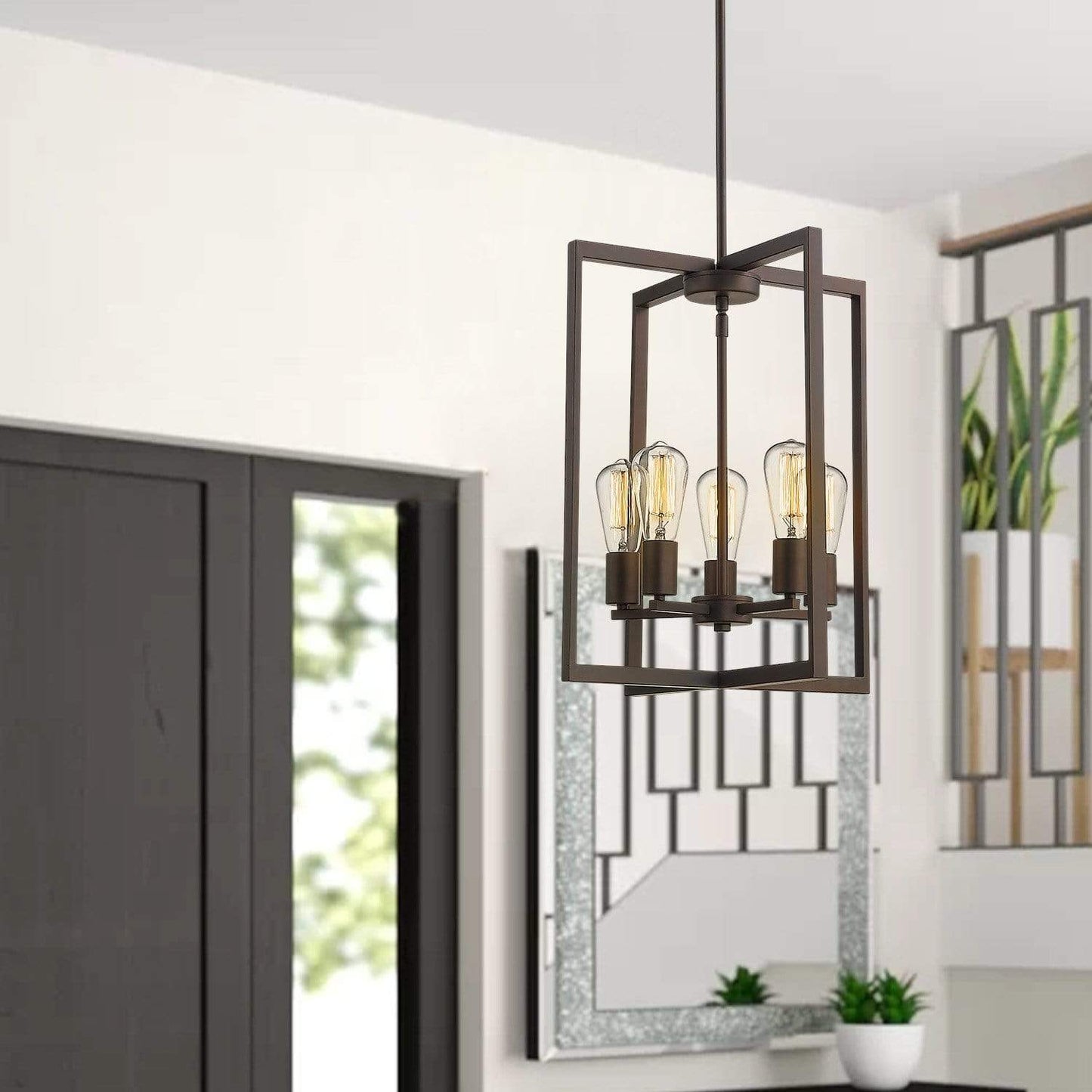 
                  
                    Emliviar Vintage Lantern Pendant Light Vintage 5-Light,2A2-D5 ORB
                  
                