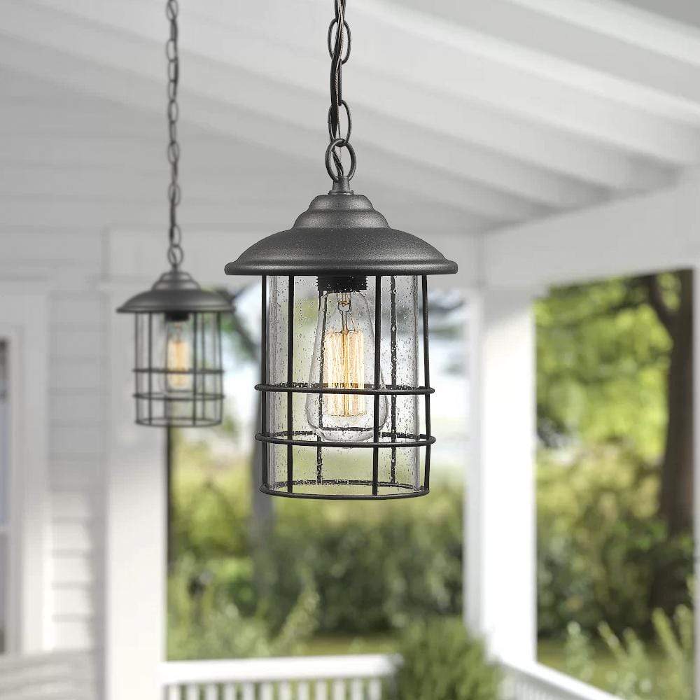 
                  
                    Emliviar Outdoor Hanging Lantern in Black Finish,1803CW2-H
                  
                