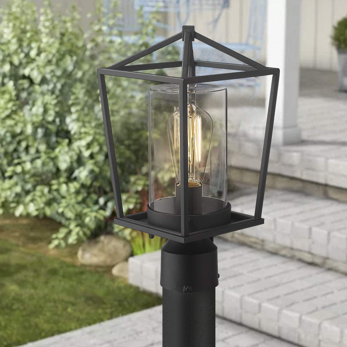 
                  
                    Emliviar Outdoor Light Post Lantern in Black Finish,20065P BK
                  
                