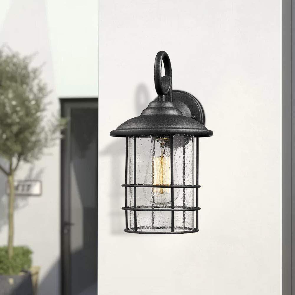 
                  
                    Emliviar Outdoor Wall Sconce in Black Finish,1803CW2
                  
                