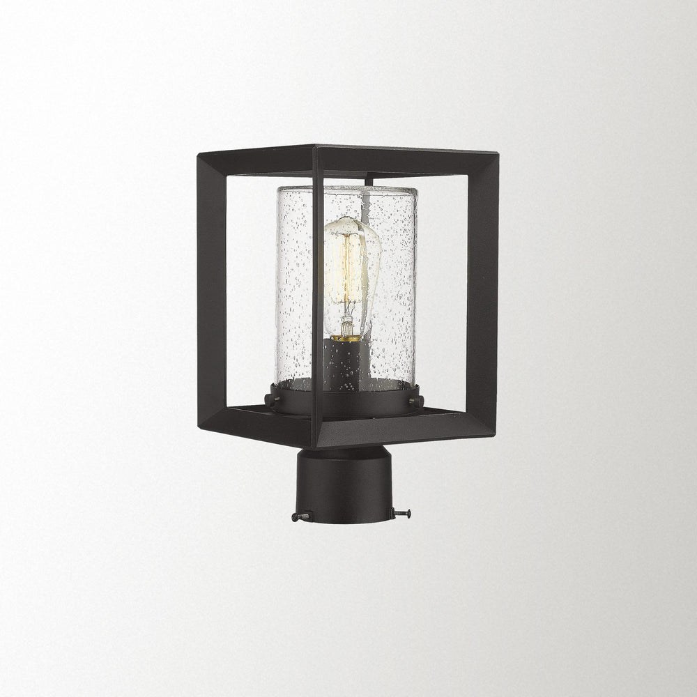 Emliviar Post Lights Outdoor Fixture Lamp Black Finish,2083P BK